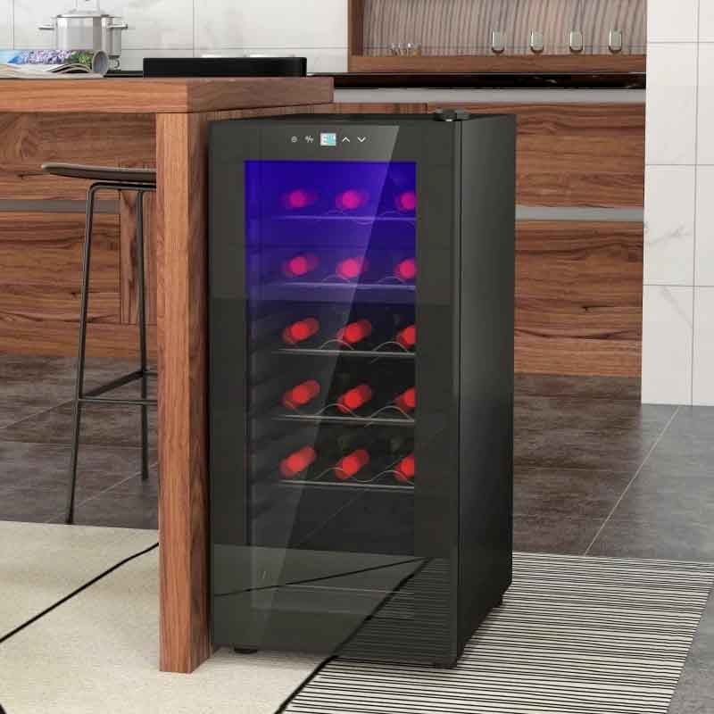 50 Litre Freestanding Wine Cooler - Black - 800-196V70BK