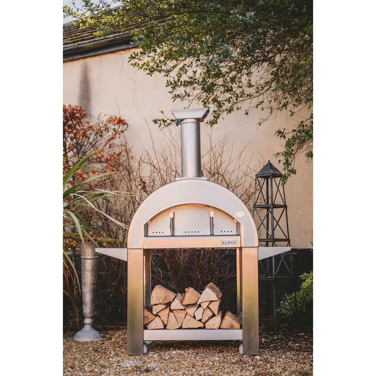 Alpha Pro Grande Wood-Fired Pizza Oven Bundle in Stainless Steel + Cover - Image 3