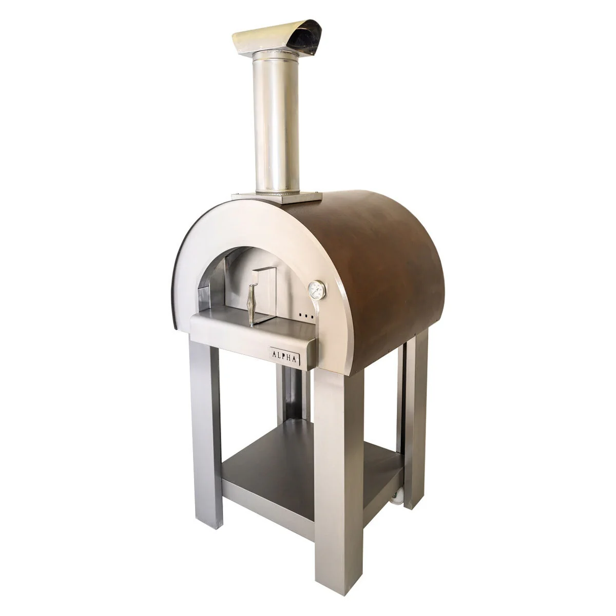 Alpha Pro Piccolo Wood-Fired Pizza Oven Bundle in Antique Copper + Cover - Image 7