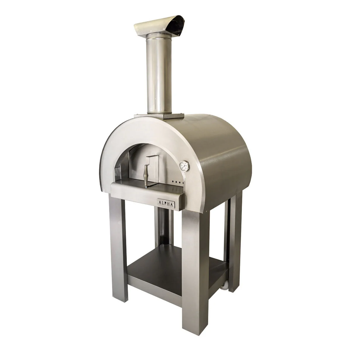 Alpha Pro Piccolo Wood-Fired Pizza Oven Bundle in Stainless Steel + Cover - Image 7