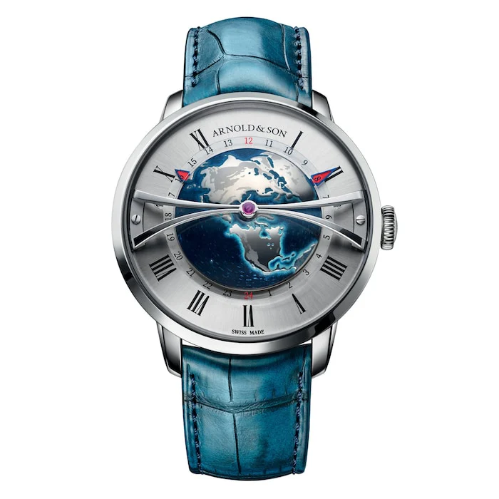 Arnold And Son Automatic 45mm Men’s Watch with Opaline Material Dial, Stainless Steel Case, 30m Water Resistant / 1WTAS.S02C.C155S