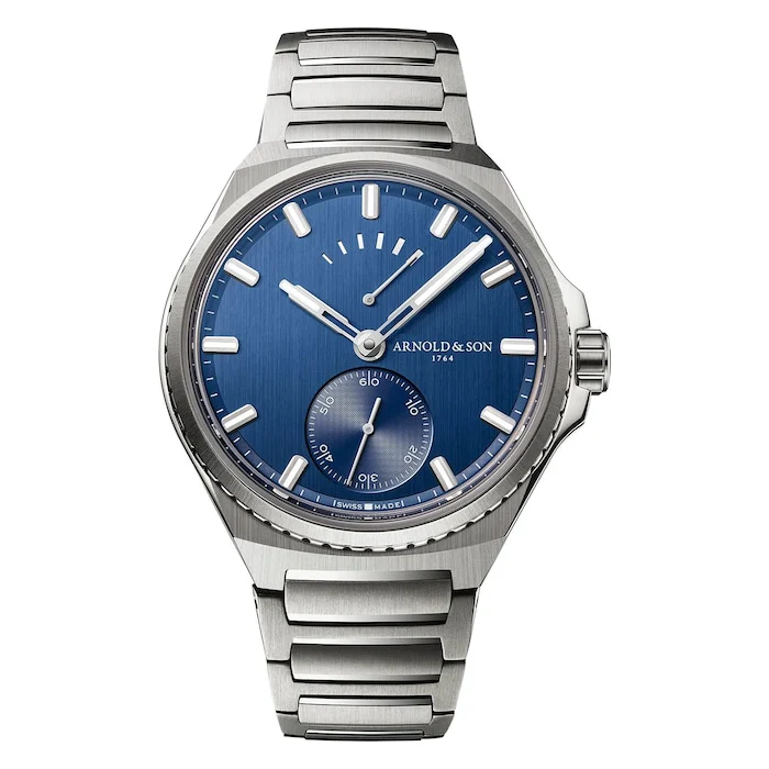 Arnold And Son Heritage Automatic Men’s Watch with Blue Material Dial, Titanium Case, 100m Water Resistant / 1LTAT.U01A.N001U