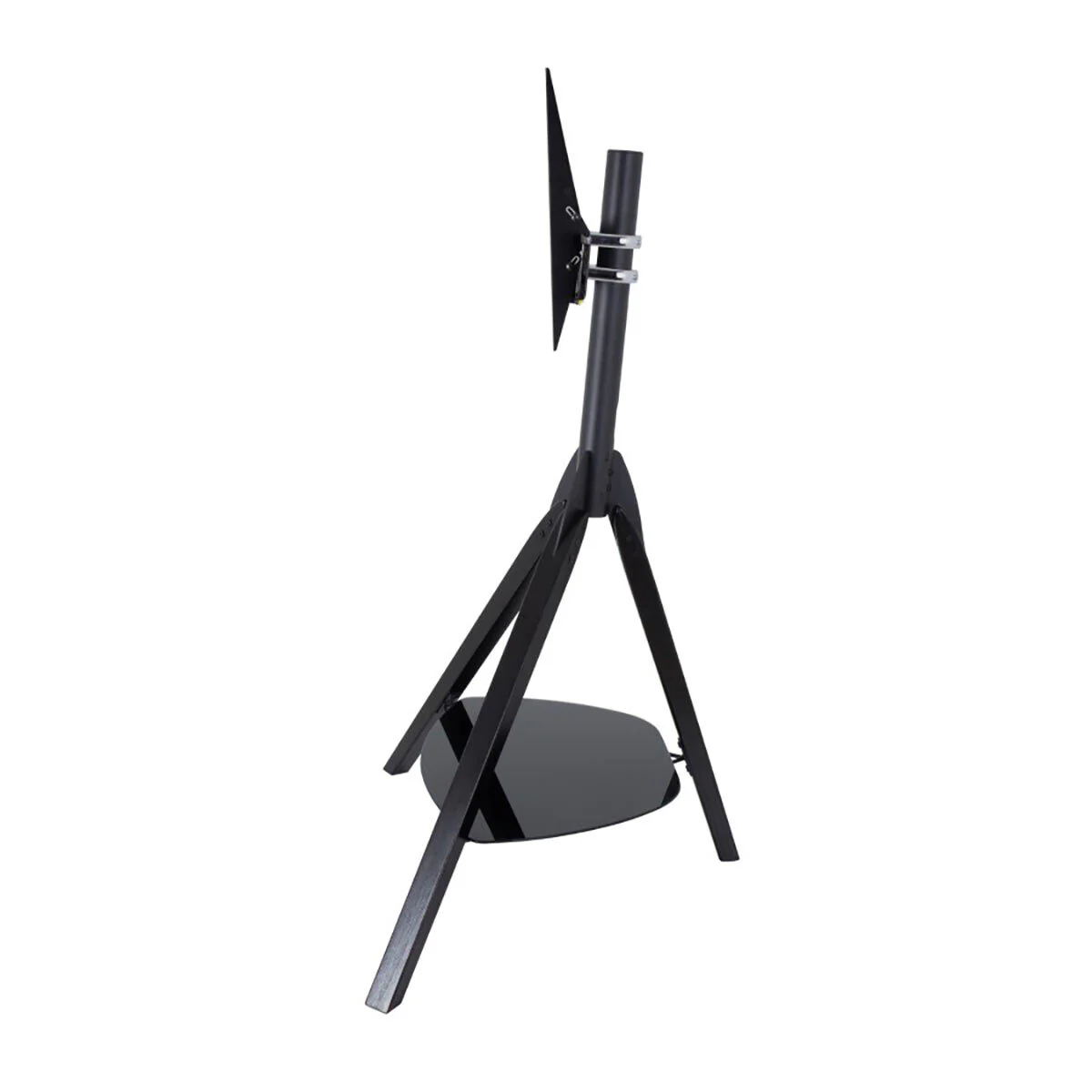 AVF Hoxton Tv Stand Tv's 65" Black 200 500 Glass Shelf Cable Management Media Steel - Image 5