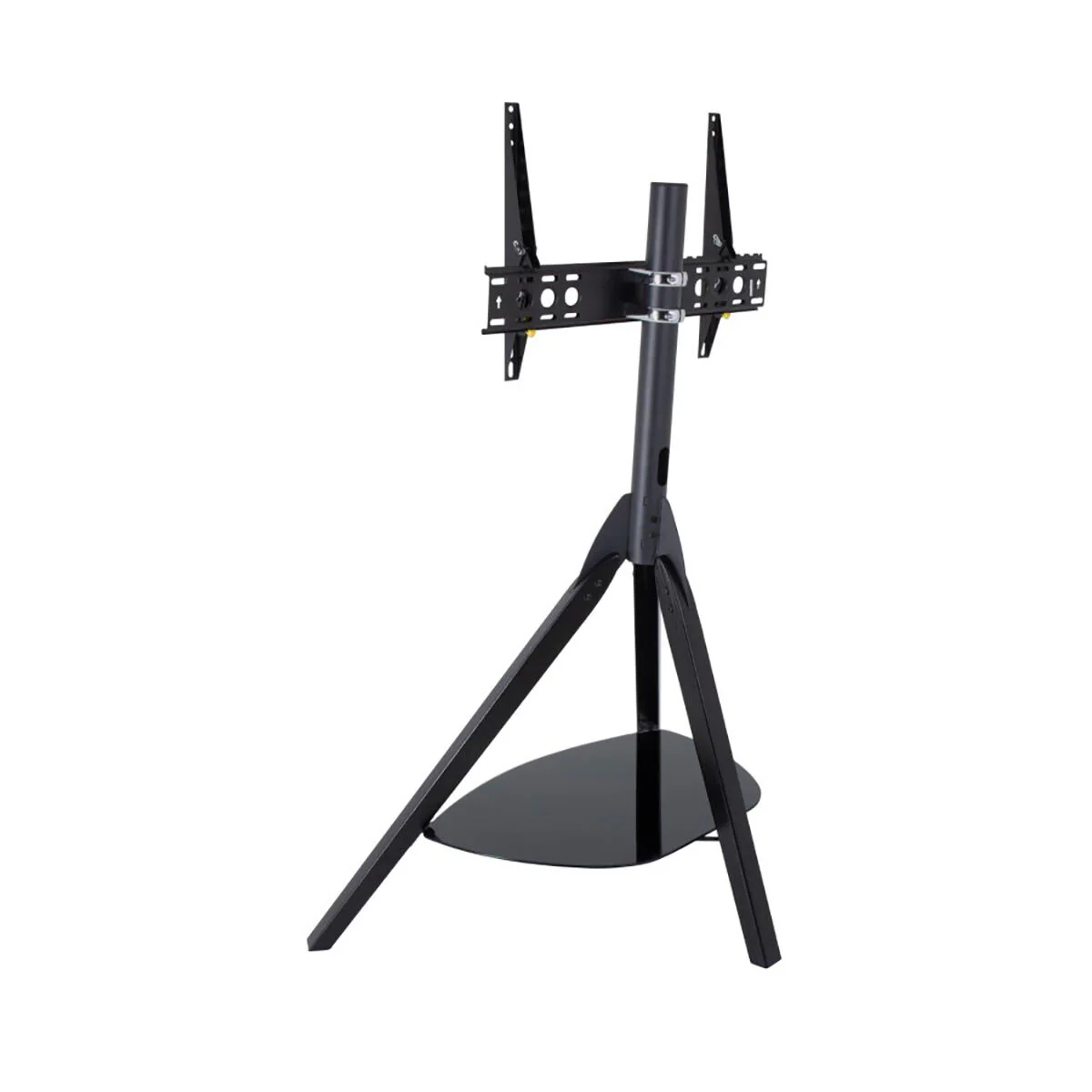 AVF Hoxton Tv Stand Tv's 65" Black 200 500 Glass Shelf Cable Management Media Steel - Image 6