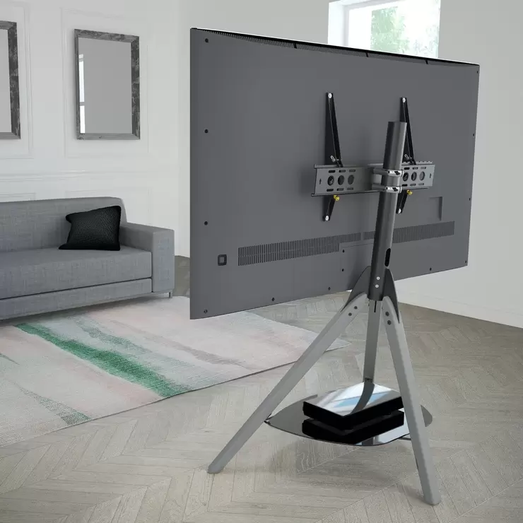AVF Hoxton TV Stand for TV's up to 65", Grey Wood - Image 8