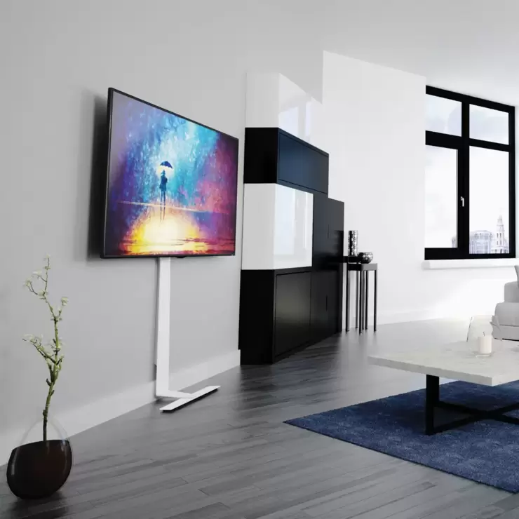 AVF Kelso Against the Wall TV Stand for TV's up to 80" in White - Image 5