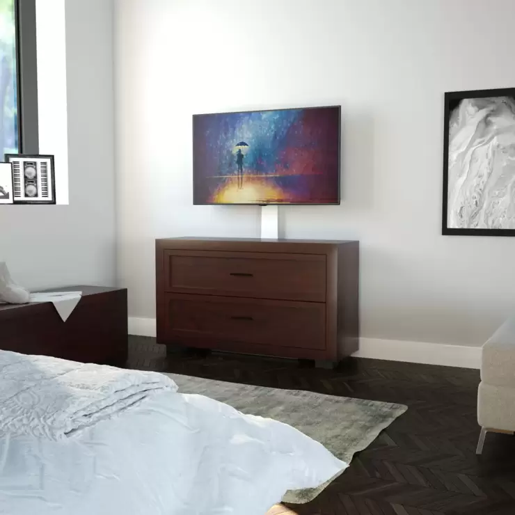 AVF Kelso Against the Wall TV Stand for TV's up to 80" in White - Image 6