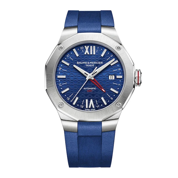Baume & Mercier Automatic 42mm Men’s Watch with Blue Material Dial, Stainless Steel Case, 100m Water Resistant / BM0A10659