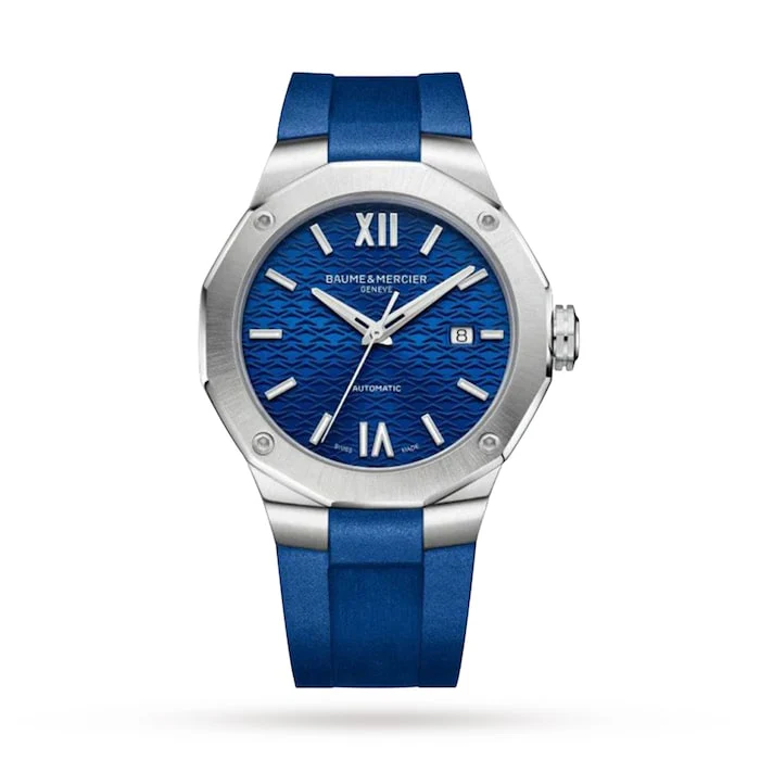 Baume & Mercier Automatic 42mm Men’s Watch with Blue Material Dial, Stainless Steel Case, 50m Water Resistant / BM0A10619