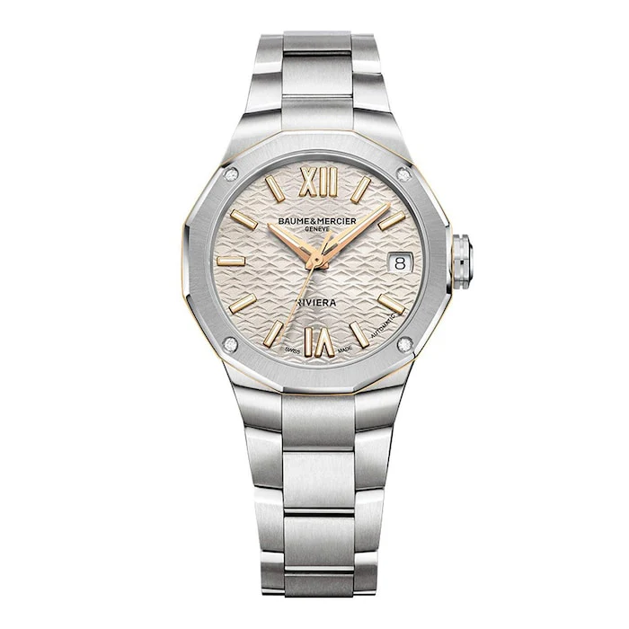 Baume & Mercier Riviera Automatic 33mm Ladies Watch Champagne Luxury Watch Swiss Made Automatic Movement BM0A10730