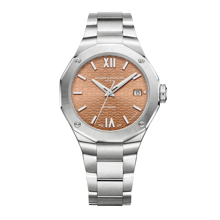Baume & Mercier Riviera Automatic 36mm Ladies Watch Terracotta Luxury Watch Swiss Made Automatic Movement M0A10764