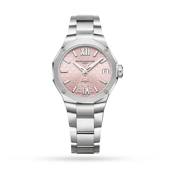 Baume & Mercier Riviera Automatic Ladies Watch, Date Display, 33mm Luxury Watch Swiss Made BM0A10675