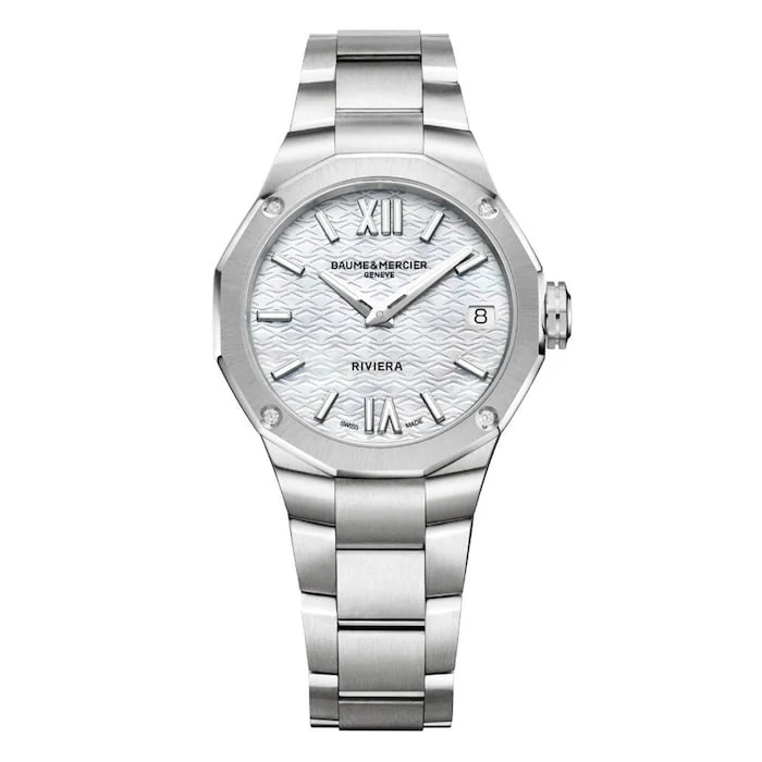 Baume & Mercier Riviera Quartz 33mm Ladies Watch Luxury Watch Swiss Made High Precision Movement BM0A10729
