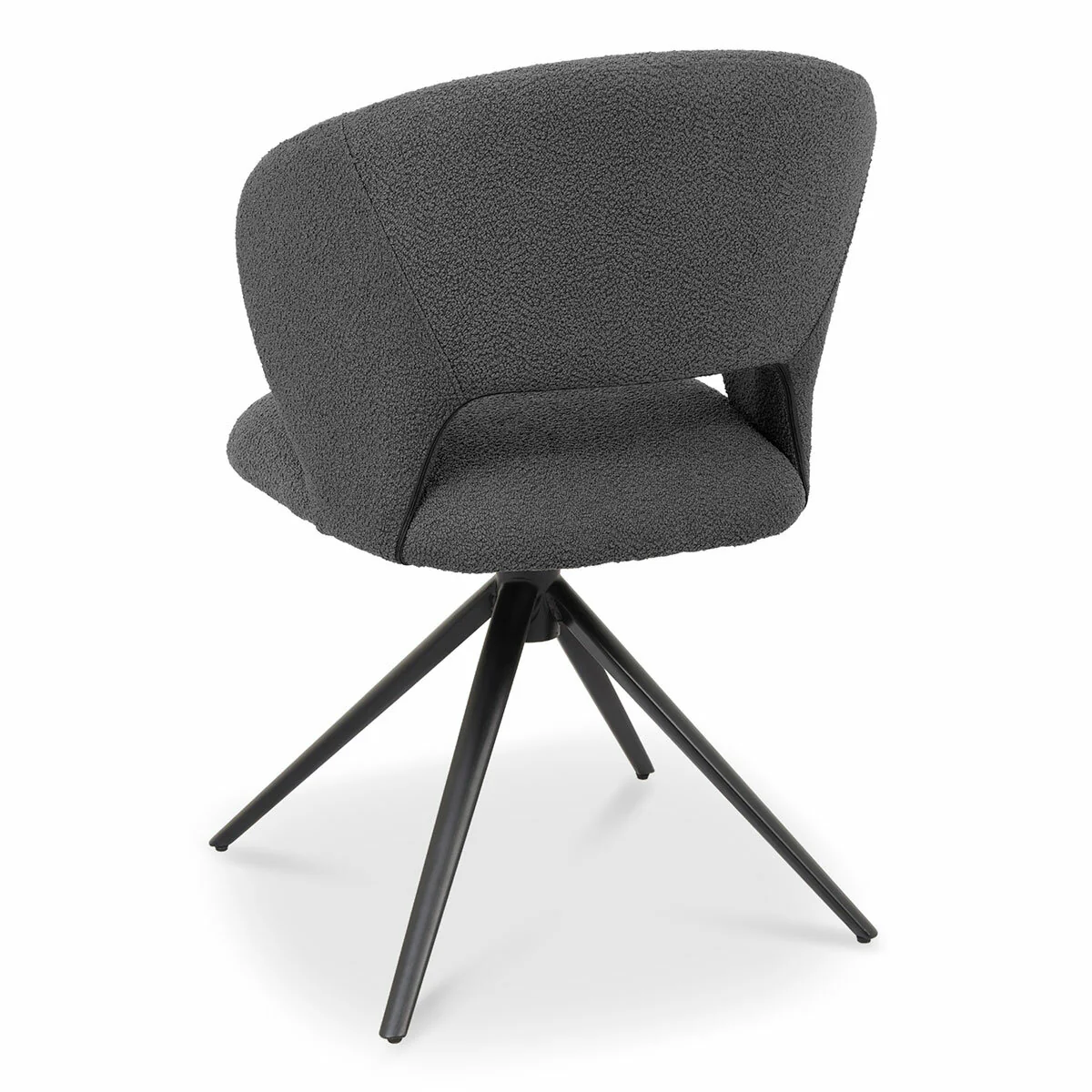 Bentley Designs Alisa Round Sintered Stone Dining Table + 4 Grey Chairs - Image 6