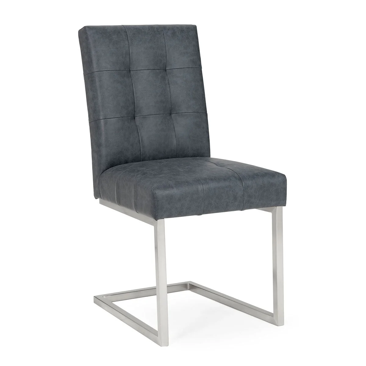 Bentley Designs Tivoli Mottled Black Faux Leather Cantilever Dining Chair, 2 Pack - Image 3