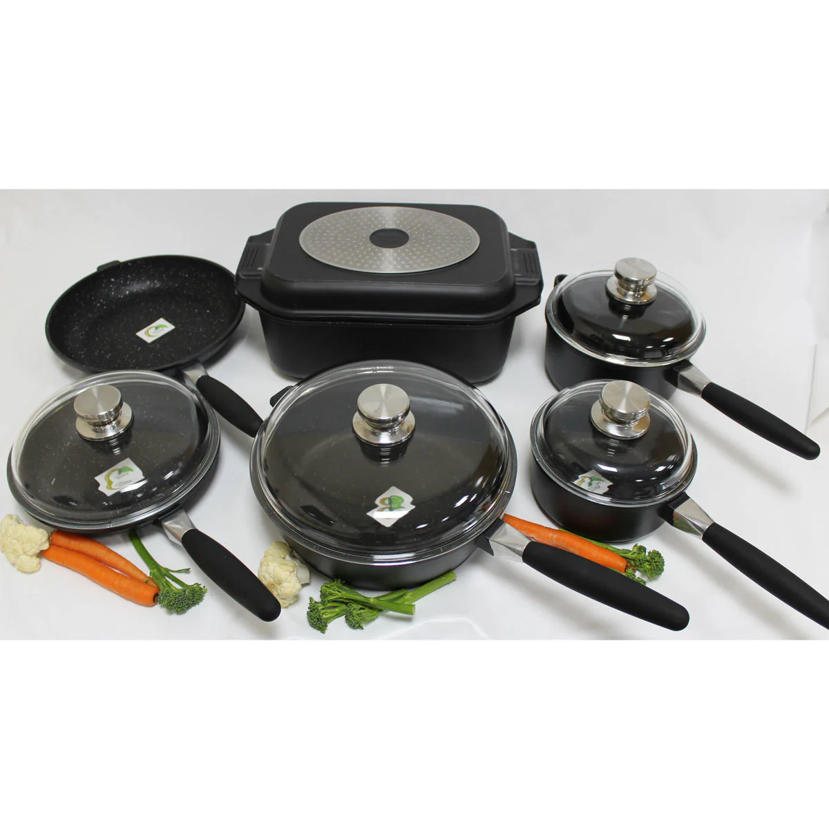 BergHOFF Eurocast Non-stick 11 Piece Cookware Set - Image 2
