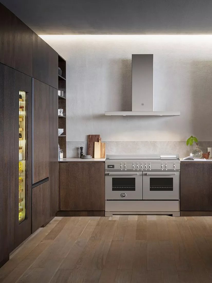 Bertazzoni Professional Series Electric Range Cooker with Induction Hob, Stainless Steel - Image 2