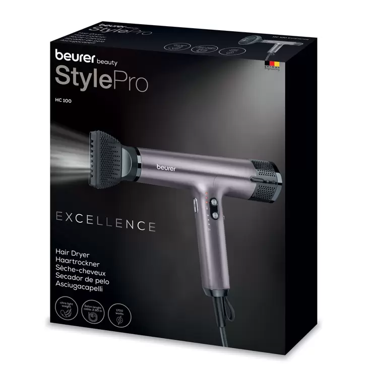Beurer Excellence Digital Hair Dryer in Purple, HC100-10084 - Image 2