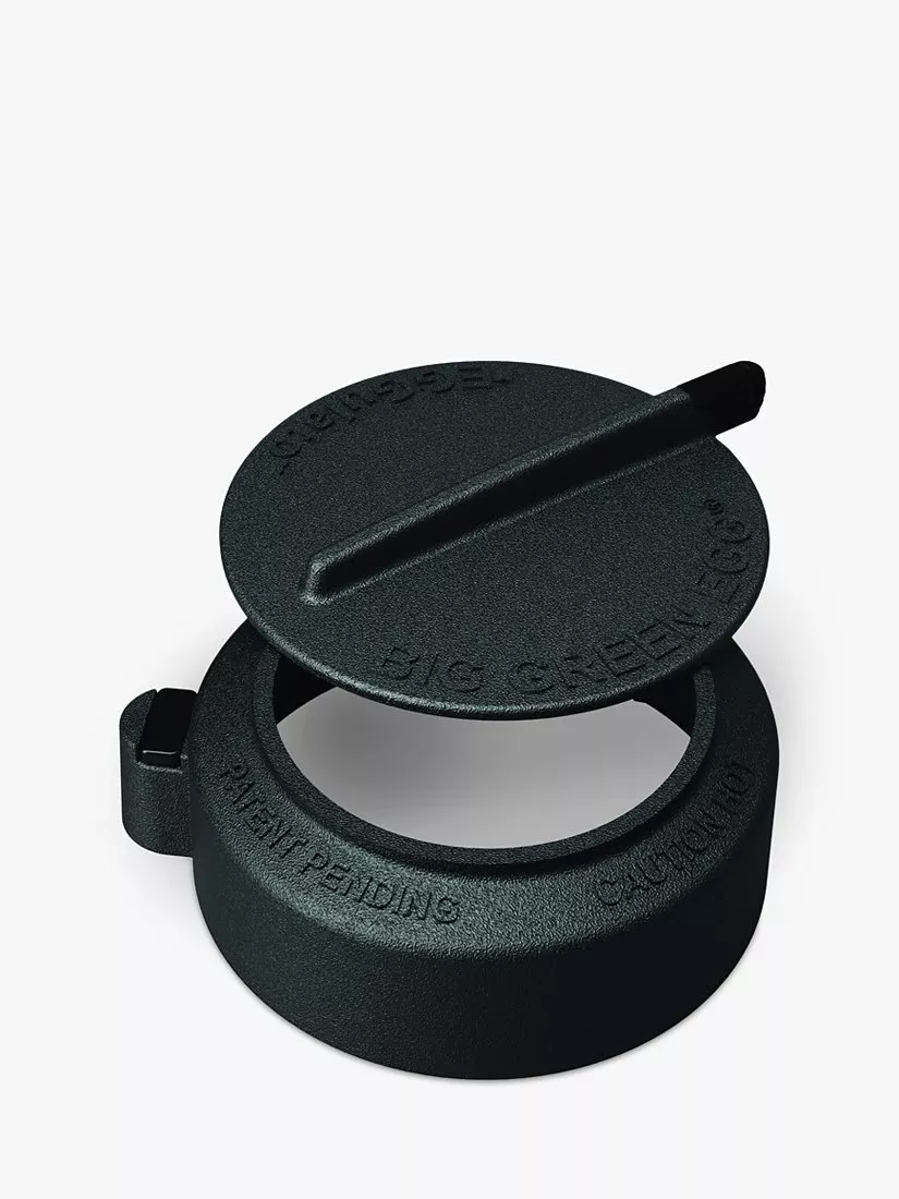 Big Green Egg Large BBQ & Acacia Wood Shelves Nest Bundle with ConvEGGtor - Image 9