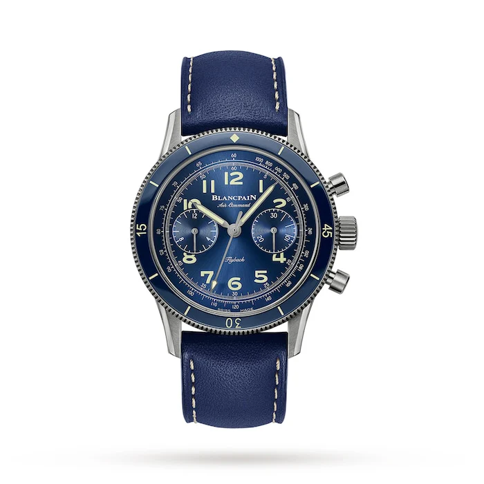 Blancpain Automatic Men’s Watch with Blue Material Dial, Titanium Case, 30m Water Resistant / AC02-12B-40-63A