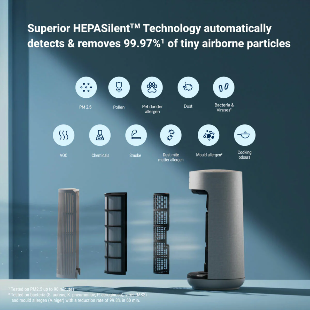 Blueair ComfortPure T10i 3-in-1 Heater, Cooler & Smart Air Purifier - Image 4