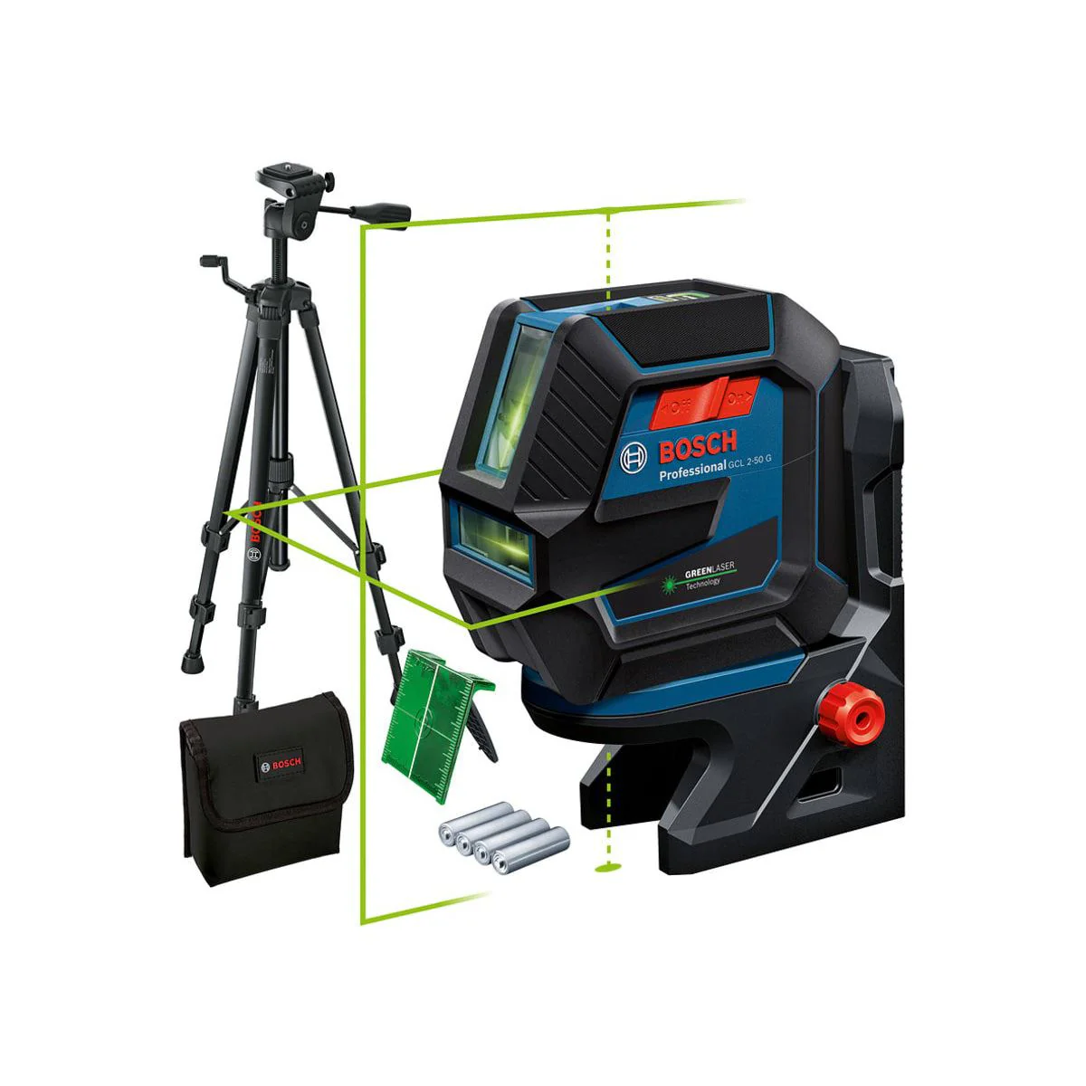 Bosch GCL 2-50 G Professional Combi Laserwith Mount & Tripod 0601066M01