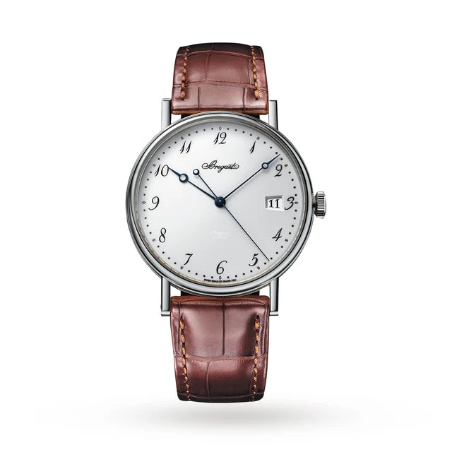 Breguet Automatic 38mm Men’s Watch with Silver Material Dial, Gold Case, 30m Water Resistant / 5177BB/29/9V6
