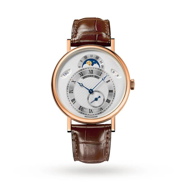 Breguet Automatic 39mm Men’s Watch with Silver Material Dial, Gold Case, 30m Water Resistant / 7337BR/1E/9V6
