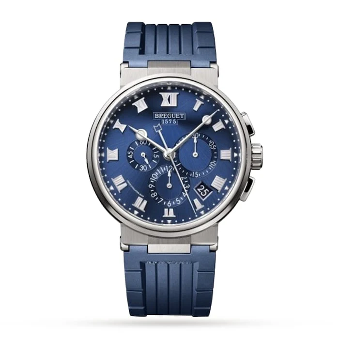 Breguet Automatic 42mm Men’s Watch with Blue Material Dial, Titanium Case, 100m Water Resistant / 5527TI/Y1/5WV