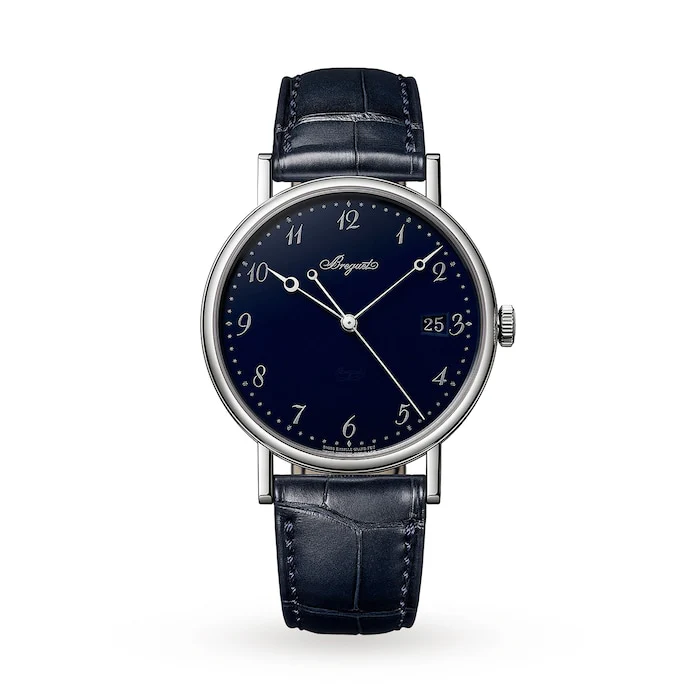 Breguet Automatic Men’s Watch with Blue Material Dial, Gold Case, 30m Water Resistant / 5177BB/2Y/9V6