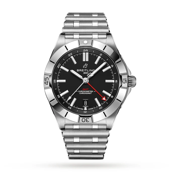Breitling Automatic 40mm Men’s Watch with Black Material Dial, Stainless Steel Case & Bracelet, 200m Water Resistant / A32398101B1A1