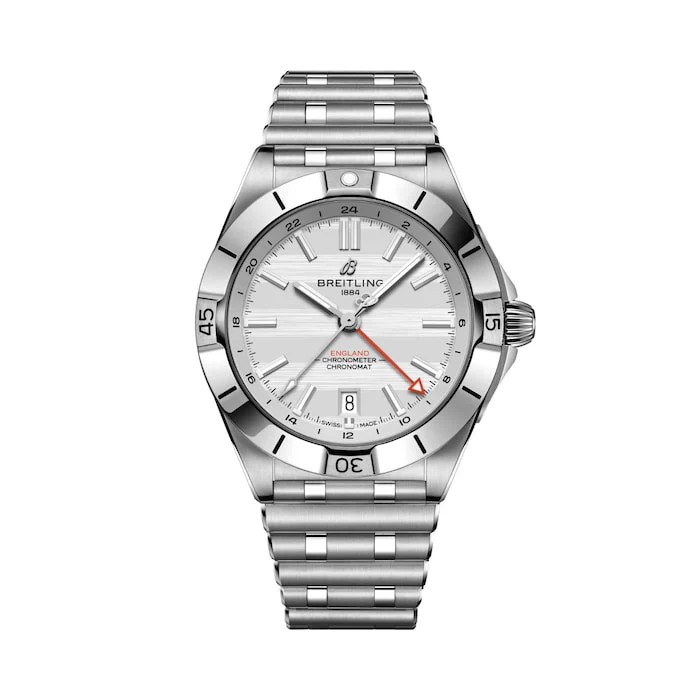 Breitling Automatic 40mm Men’s Watch with White Material Dial, Stainless Steel Case & Bracelet, 200m Water Resistant / A323985B1A1A1