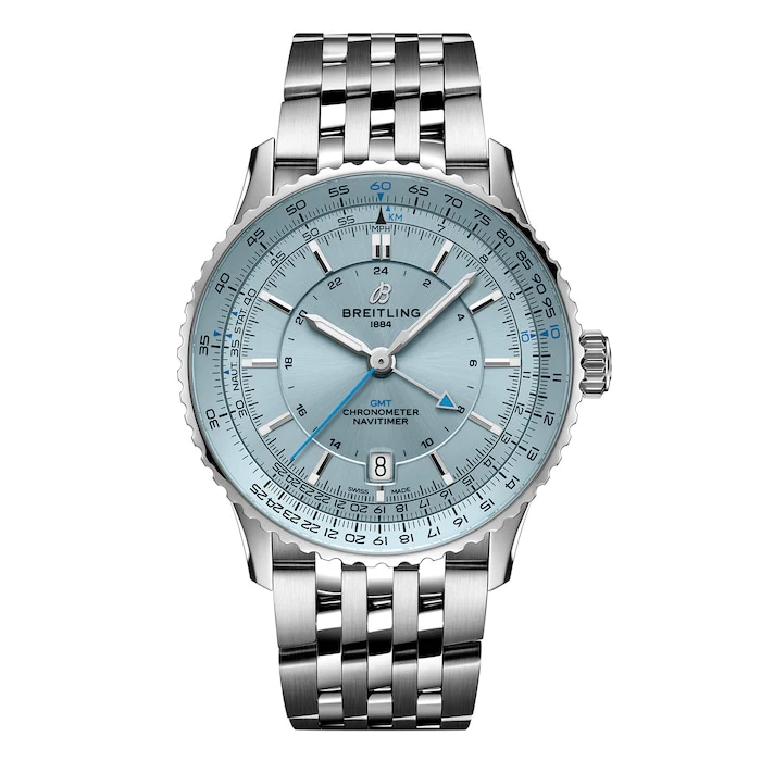 Breitling Automatic 41mm Men’s Watch with Blue Material Dial, Stainless Steel Case & Bracelet, 30m Water Resistant / A32310171C1A1
