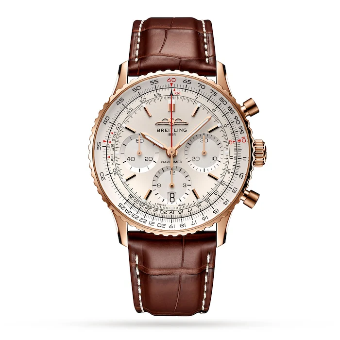 Breitling Automatic 41mm Men’s Watch with Silver Material Dial, Stainless Steel Case, 30m Water Resistant / RB0139211G1P1