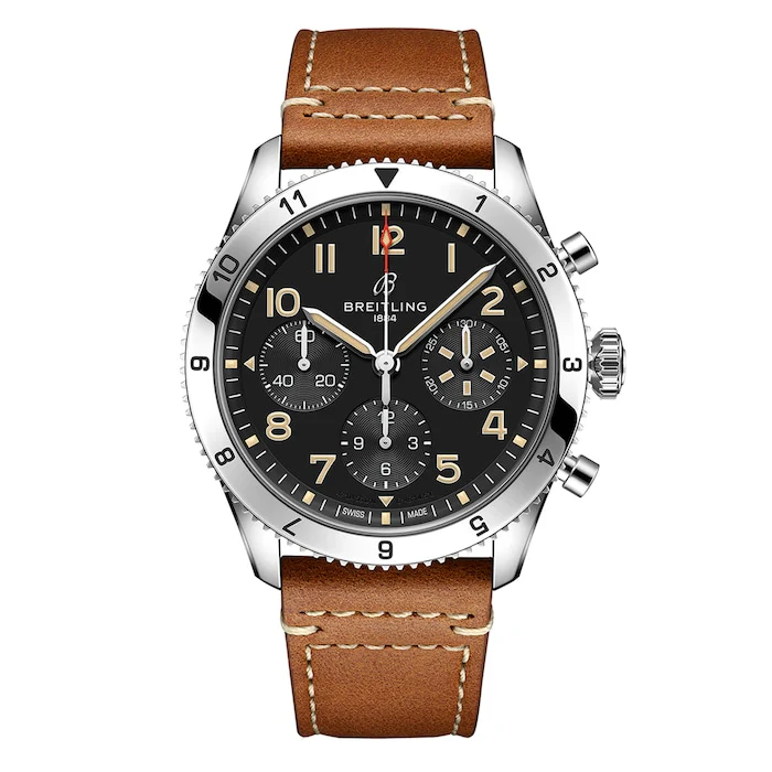 Breitling Automatic 42mm Men’s Watch with Black Material Dial, Stainless Steel Case, 100m Water Resistant / A233803A1B1X1