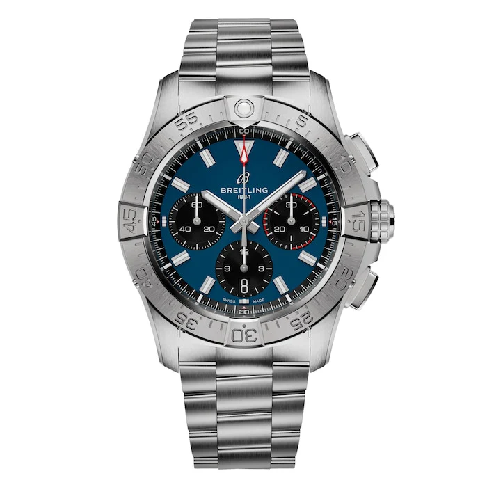 Breitling Automatic 42mm Men’s Watch with Blue Material Dial, Stainless Steel Case & Bracelet, 300m Water Resistant / AB0146101C1A1