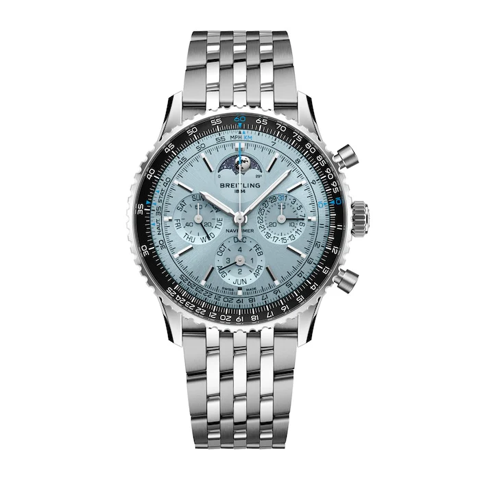 Breitling Automatic 43mm Men’s Watch with Blue Material Dial, Stainless Steel Case & Bracelet, 30m Water Resistant / PB1920251C1A1