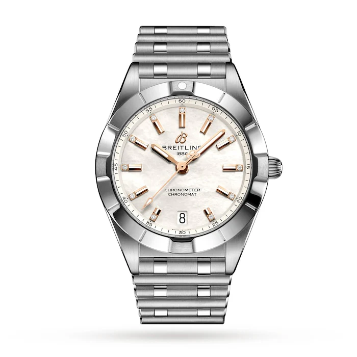 Breitling Chronomat 32 Stainless Steel Mother of Pearl Watch Luxury Watch Swiss Made A77310101A4A1