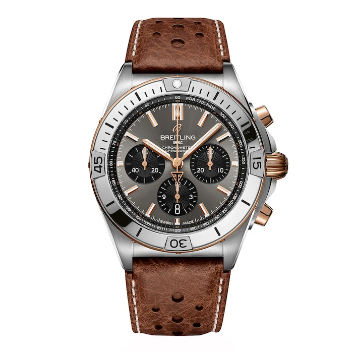 Breitling Elegance Automatic 42mm Men’s Watch with Grey Material Dial, Titanium Case, 200m Water Resistant / TB0134101M1X1