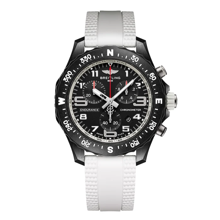 Breitling Endurance Pro 38mm Unisex Watch White Rubber Luxury Watch Swiss Made High Precision Movement  X83310A71B1S1