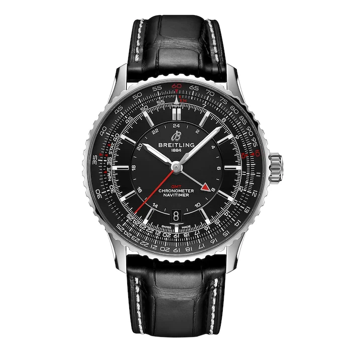 Breitling Heritage Automatic 41mm Men’s Watch with Black Material Dial, Stainless Steel Case, 30m Water Resistant / A32310251B1P1