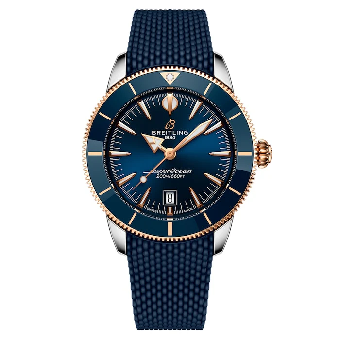 Breitling Heritage Automatic 44mm Men’s Watch with Blue Material Dial, Stainless Steel Case, 200m Water Resistant / UB3112161C1S1