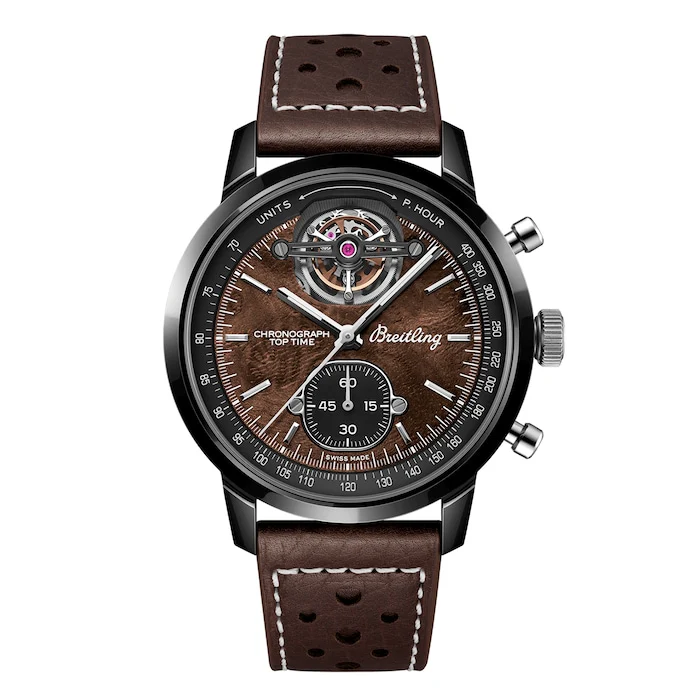 Breitling Heritage Automatic 44mm Men’s Watch with Brown Material Dial, Ceramic Case, 44m Water Resistant / SB21252A1Q1X1