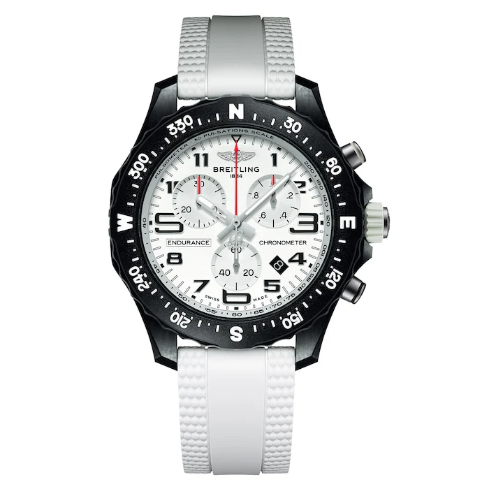 Breitling Quartz 38mm Men’s Watch with White Material Dial, 300m Water Resistant / X833101A1A1S1