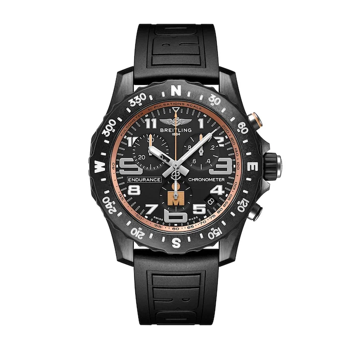 Breitling Quartz 44mm Men’s Watch with Black Material Dial, Stainless Steel Case, 100m Water Resistant / X823101B1B1S1