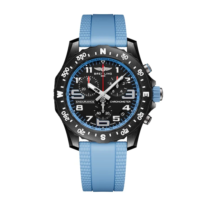 Breitling Quartz 44mm Men’s Watch with Black Material Dial, Stainless Steel Case, 100m Water Resistant / X82310281B1S2