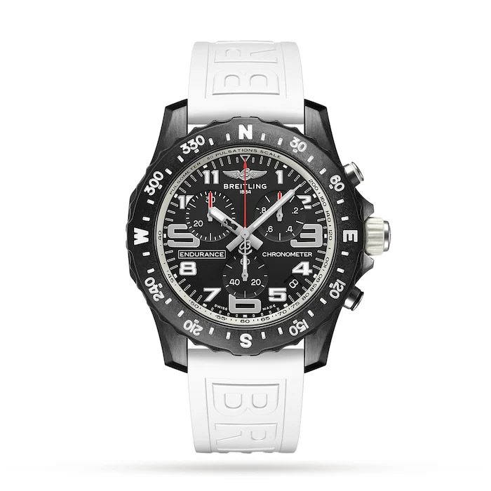 Breitling Quartz 44mm Men’s Watch with Black Material Dial, Stainless Steel Case, 100m Water Resistant / X82310A71B1S1