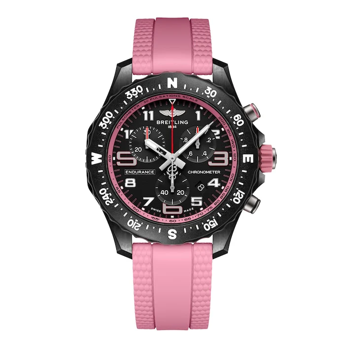 Breitling Quartz 44mm Men’s Watch with Black Material Dial, Stainless Steel Case, 100m Water Resistant / X83310D41B1S1