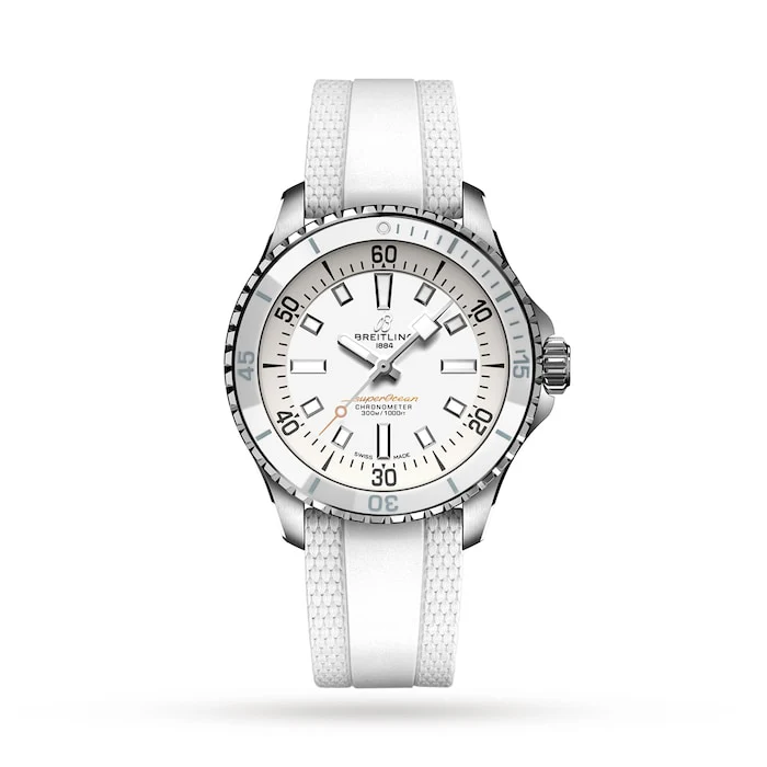 Breitling Superocean Automatic 36 Stainless Steel Rubber Strap Watch Luxury Watch Swiss Made A17377211A1S1