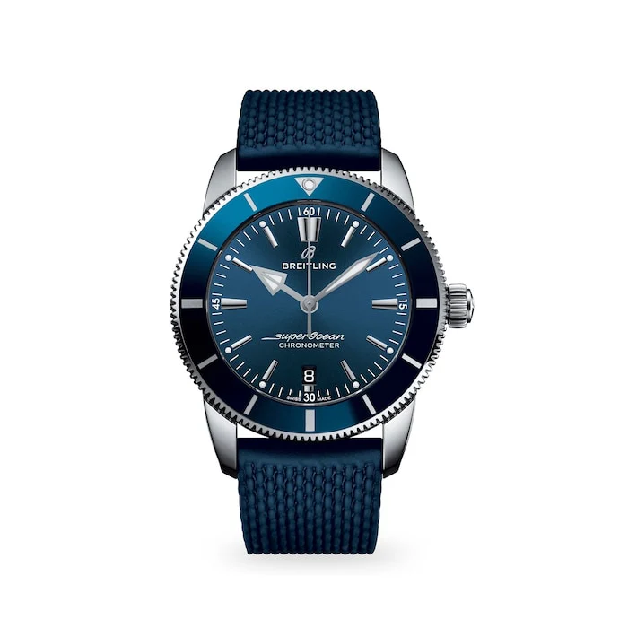 Breitling Superocean Heritage B20 Automatic 44 Stainless Steel Rubber Strap Watch Luxury Watch Swiss Made Automatic Movement Sapphire Crystal AB2030161C1S1